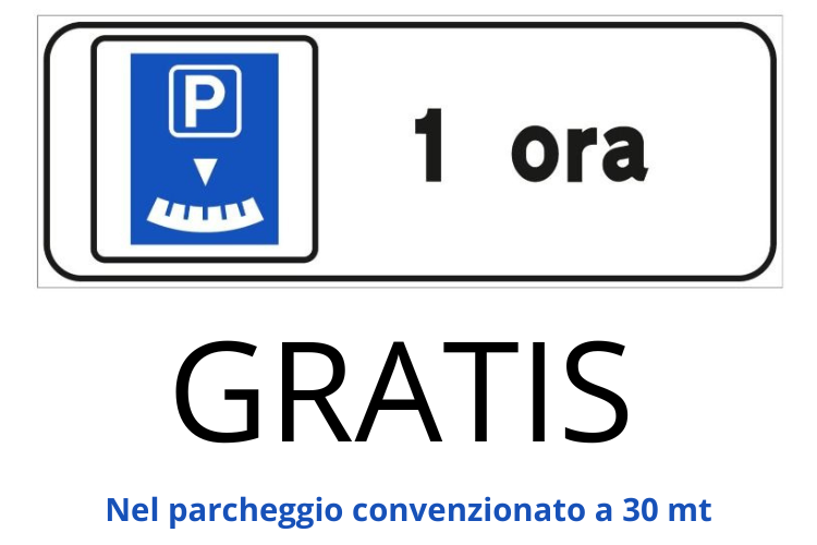 parcheggio gratuito 1 ora